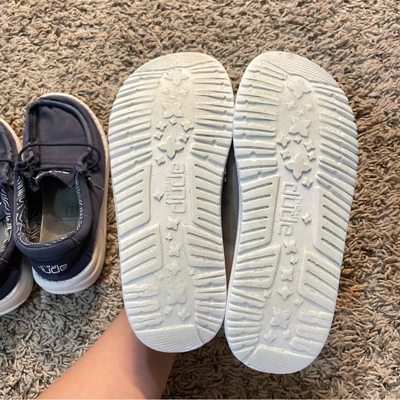 Kids Hey Dude Wally Stretch Canvas Tan Youth 1 US/ Canvas‎ Navy 13 US - Picture 10 of 10